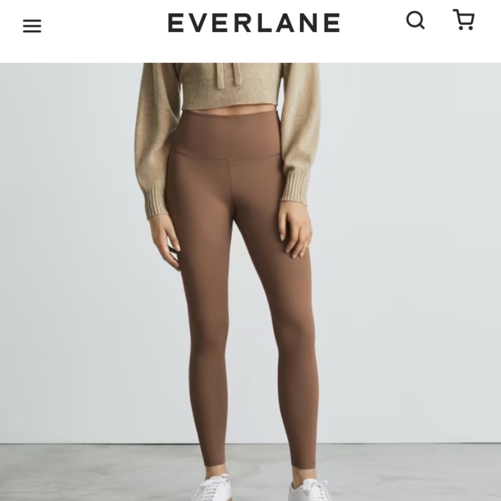 Everlane Perform 24/7 Legging in Mocha Tights Spandex Yoga Workout Pants